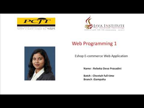 Web Programming 01 | E-Shop Project | Task 45 | Java Institute