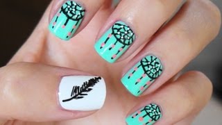 nail nails easy dreamcatcher dream catcher designs feather simple dreamcatchers super manicure arts nailart pedicure disenos polish cool tutorial using
