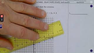 Algebra 1 Systems of Equations Graphing and Equal Values Method Practice