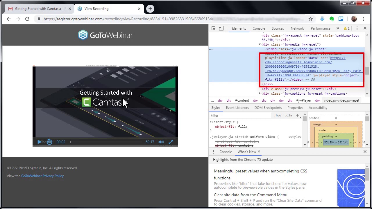 ดาวน์โหลดวีดีโอจากเว็บ Gotowebinar ด้วย Google Chrome - Youtube