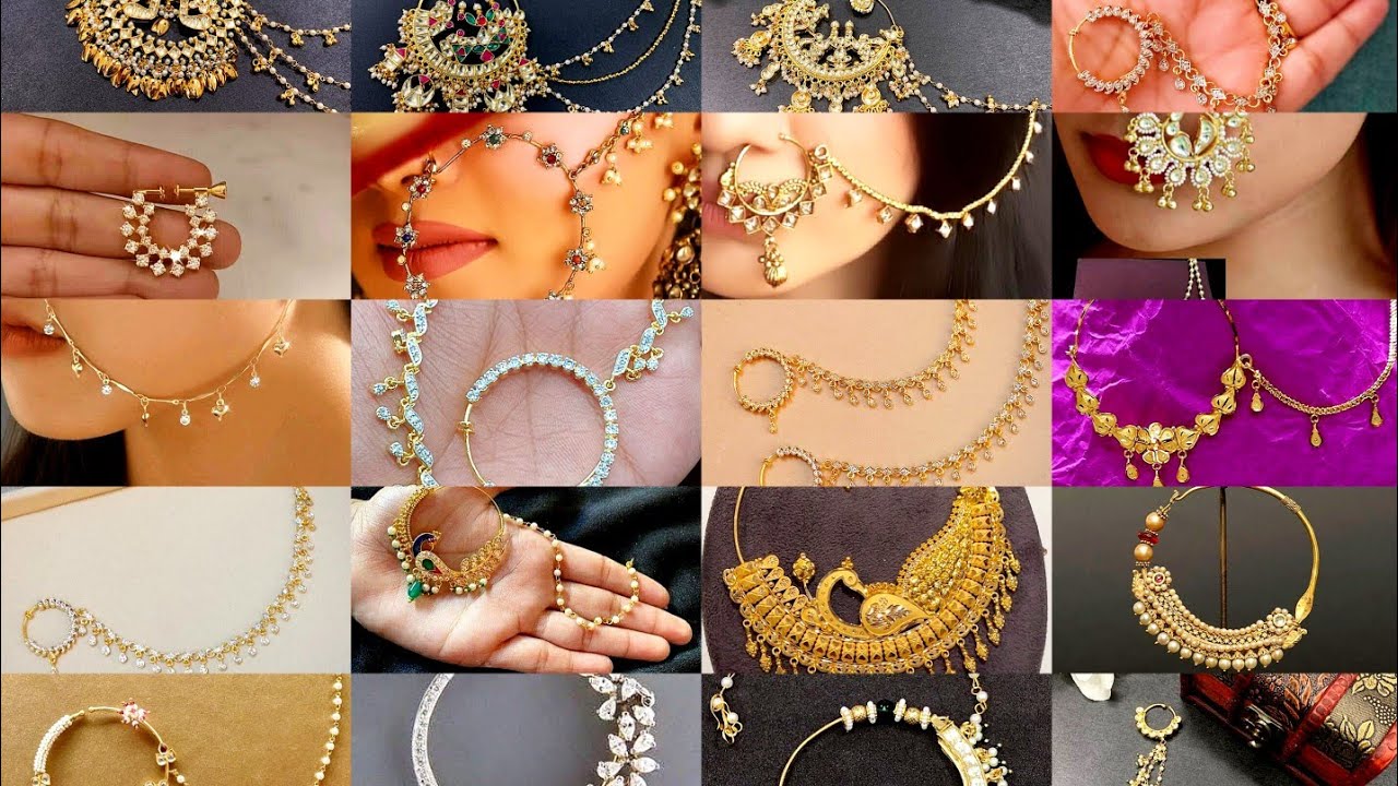 Latest Lightweight Gold Nose Ring Designs | Beautiful सोने की नथ डिज़ाइन 2025 | New Gold Nathiya