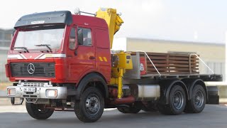 Italeri 1:24 Mercedes Benz 2238 Custom Crane Truck (Full Build Video)