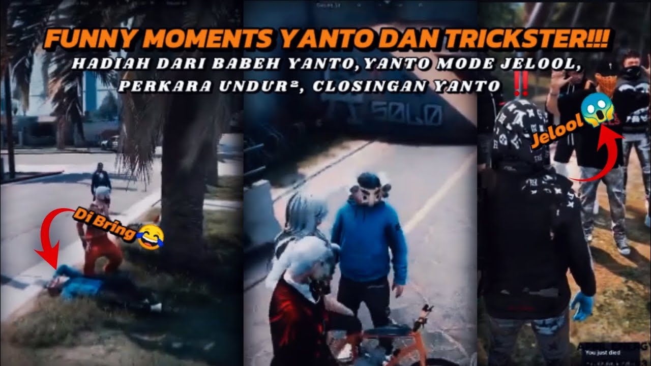 FUNNY MOMENTS YANTO DAN TRICKSTER PART 9‼️ NGAKAK KOCAK 🤣|| GTA V ROLEPLAY INDONESIA