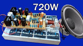 How to make Nice Driver PCB Amplifier 700W to 1200W up Circuit at home