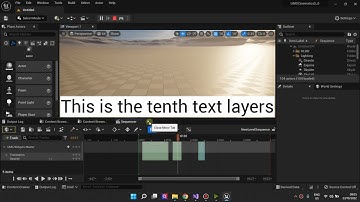Unreal Engine: UMG For Level Sequences: The best way to add subtitles & Text Layers