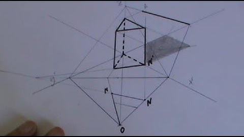 Axonometría de prisma de base triangular equilátera.