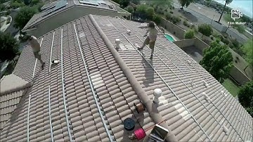 13kW Solar Panel Installation Time Lapse