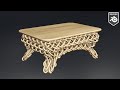 Blender Tutorial - How to Model a Wicker Table with Curve Knots