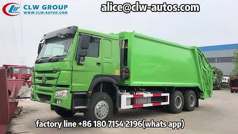 SINOTRUK HOWO 20CBM Garbage Compactor Truck for Waste Treatment and Disposal