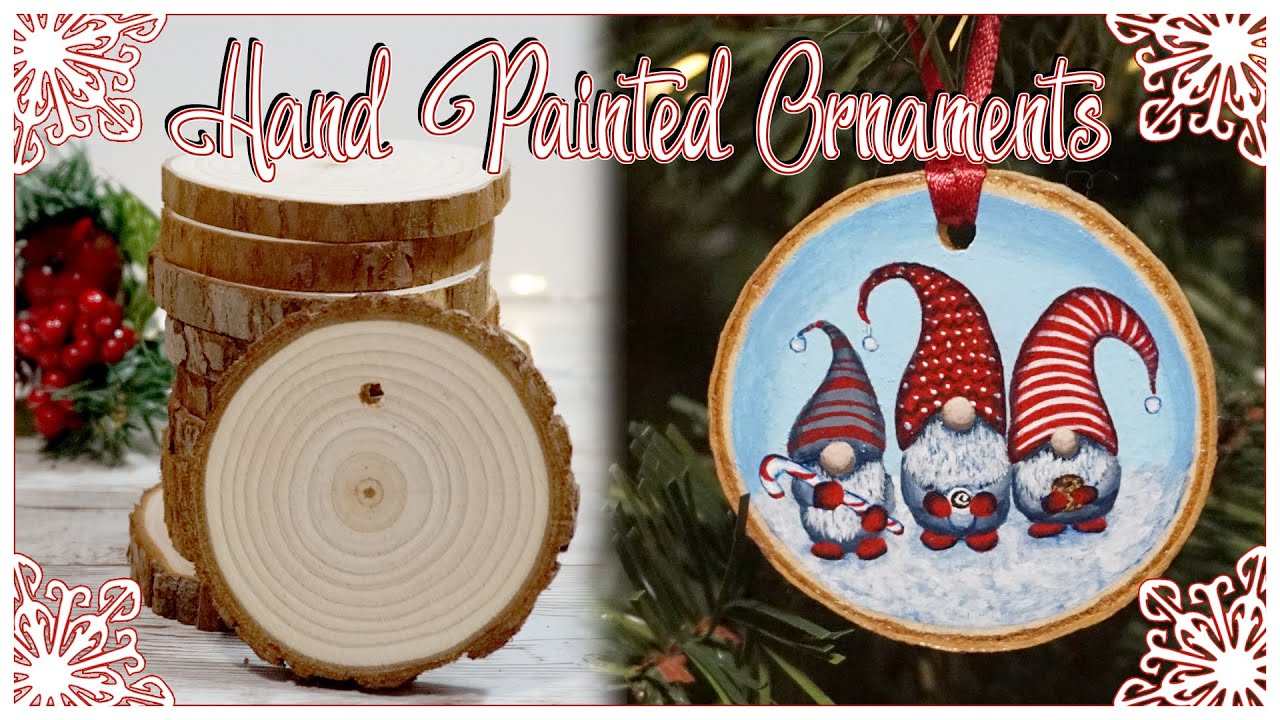 Hand Painted Wood Christmas Ornaments