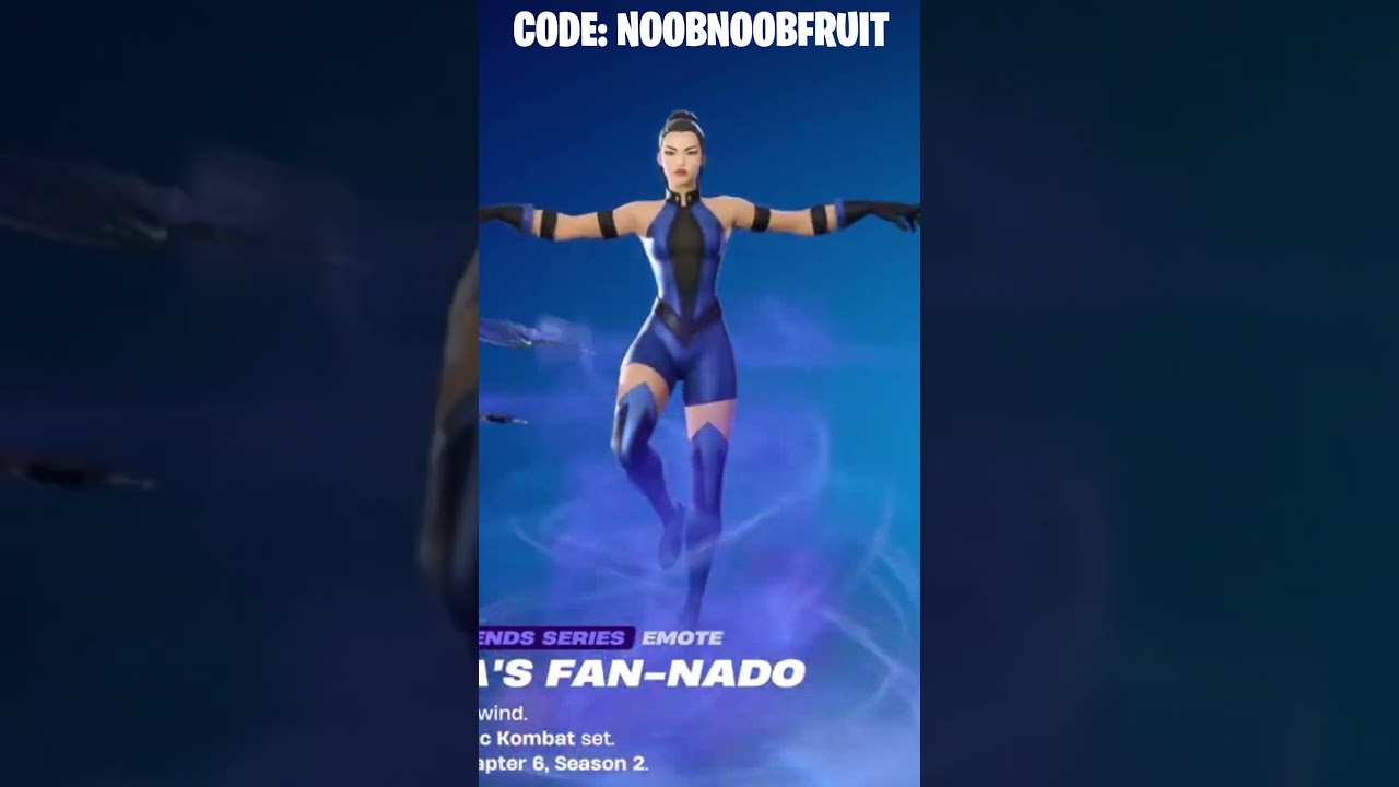 KITANA'S FAN-NADO Emote Showcase ft. Kitana | Fortnite x Mortal Kombat