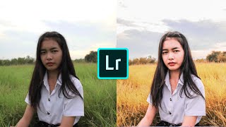 แต่งรูปในมือถือด้วยแอพ lightroom โทนสีเหลืองอมส้ม | Lightroom mobile