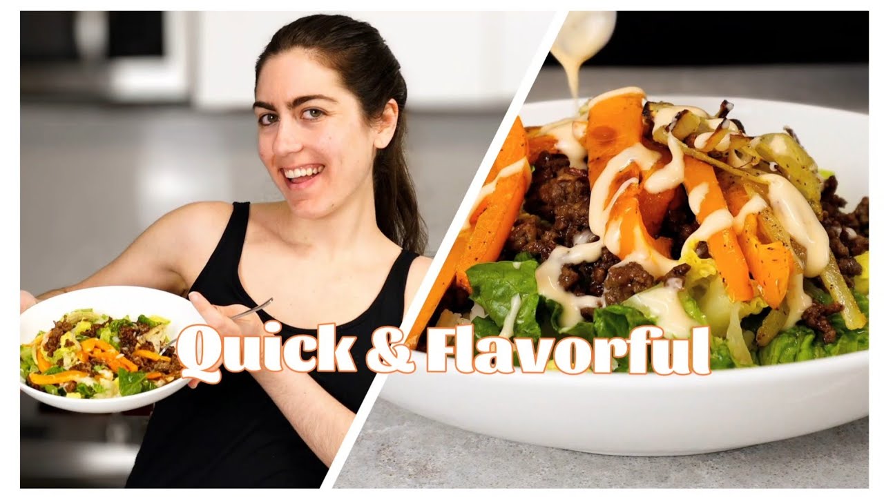Sweet Chili Beef Bowl With Roasted Veggies YouTube