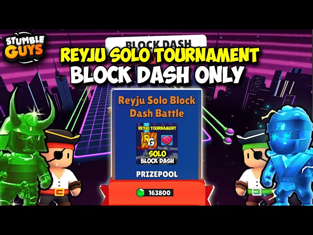 STUMBLE GUYS - REYJU Tournament LAVA SLIDE BLOCK DASH BATTLE 198.000 GEMS!  