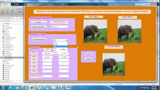 impact of wavelet transform and median filtering on removal