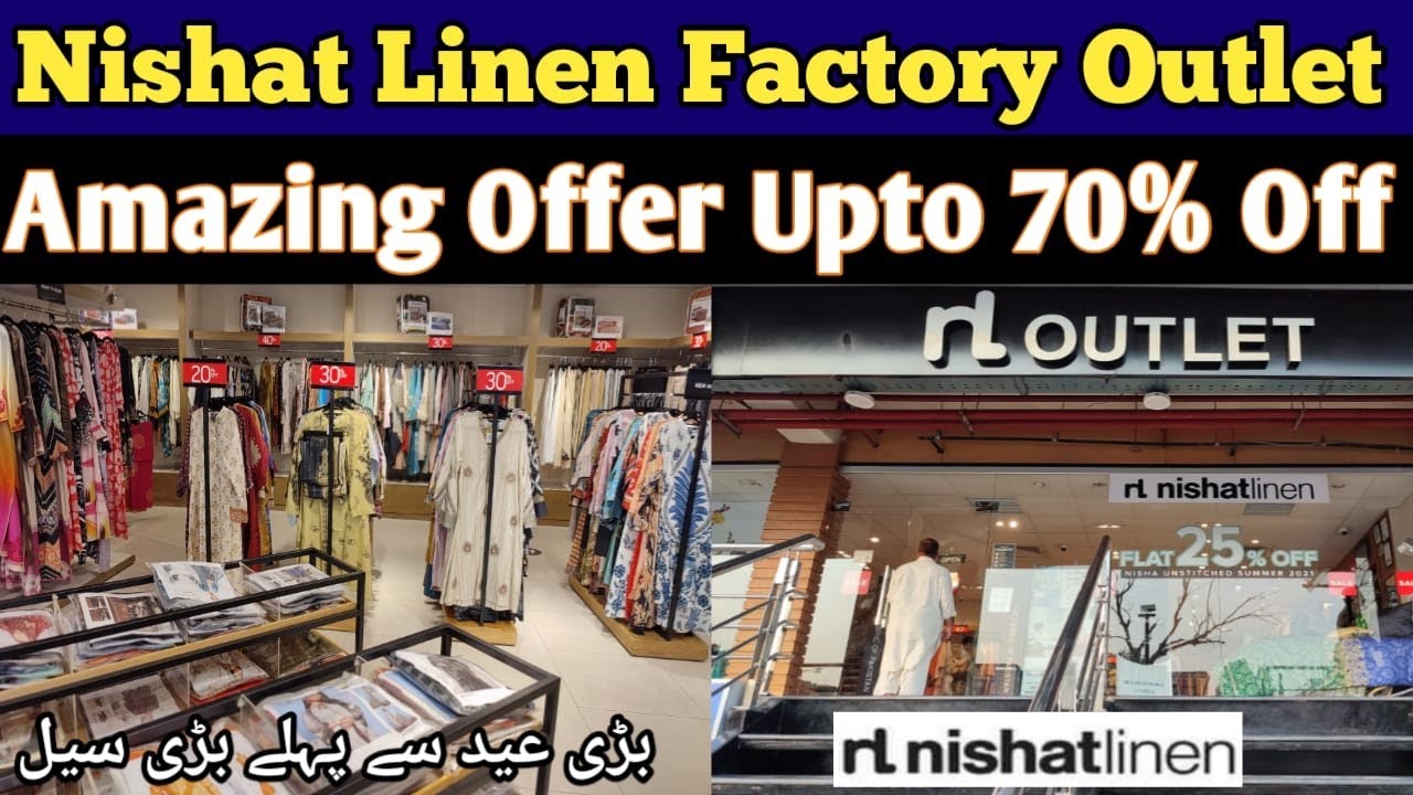 Nishat Linen Factory Outlet Islamabad/Amazing Offer Nishat Linen Upto