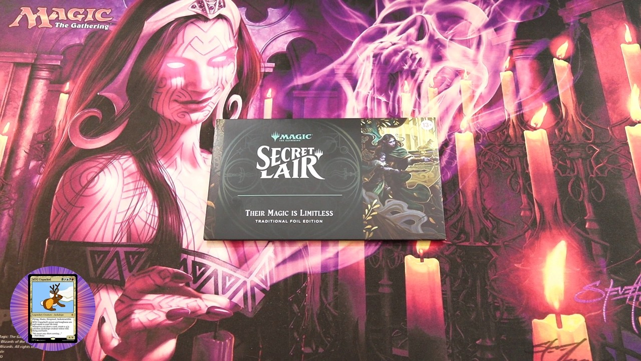 MTG Secret Lair: Their Magic is Limitless Foil Unboxing - YouTube