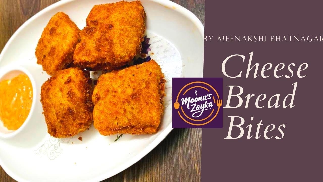 Crispy & Cheesy Bread Cheese Bites Recipe | Evening Snacks Recipe | Meenu