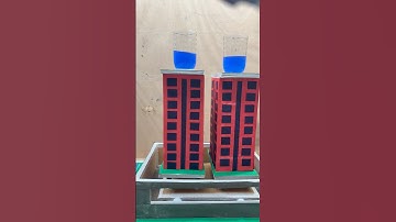 Earthquake Resistant Building Model | Disaster Management Project #shortsfeed  | DIY Nakul Sahu Art
