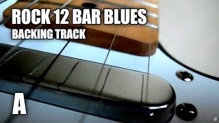 Rock 12 Bar Blues Guitar Backing Track In A chords