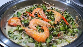 GINATAANG SIGARILYAS WITH SHRIMP