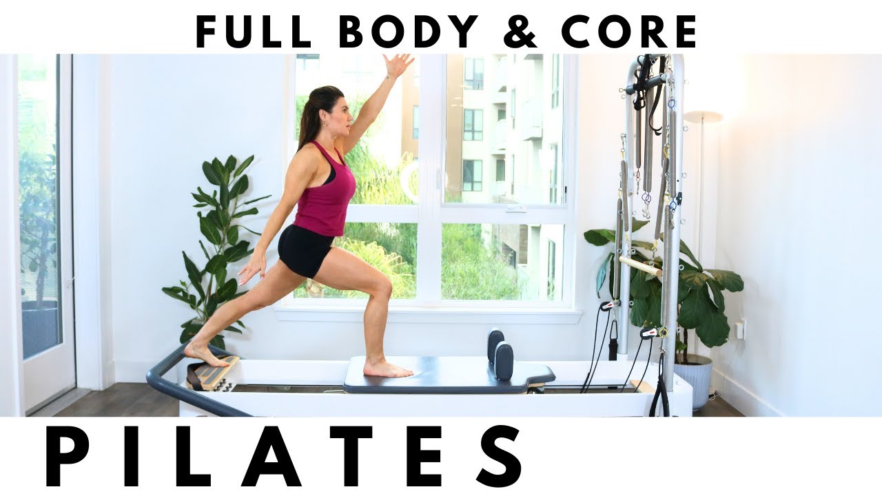 Пилатес на реформере (34 мин.) для укрепления мышц всего тела (средний уровень). Улучшите силу мы...