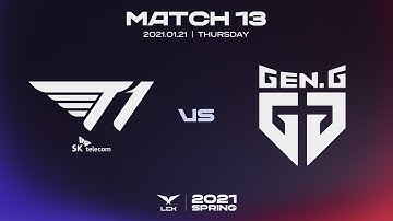 T1 vs. GEN | Match13 H/L 01.21 | 2021 LCK Spring Split