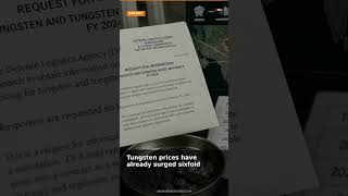 The Pentagon Can't Legally Buy the Tungsten It Needs, and China Controls Most of What's Left