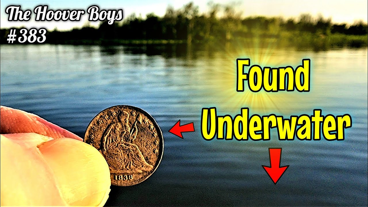 Found OLD SILVER COINS Metal Detecting Underwater - YouTube