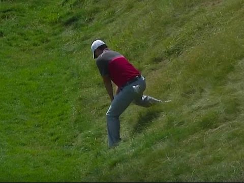 Rory McIlroy's Amazing Chip from a Near-Impossible Lie | 2015 PGA Championship