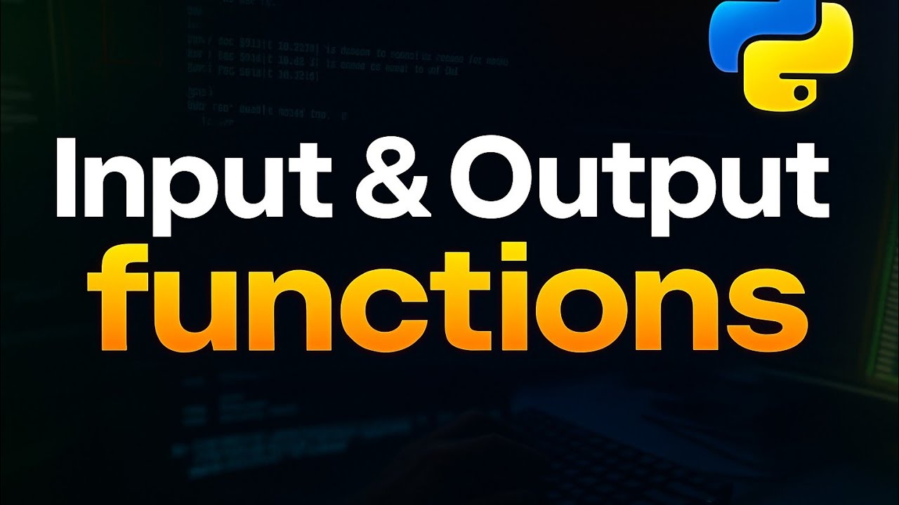 Day :- 8 | Input & Output functions - YouTube