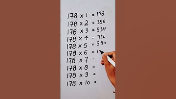 write the Table of 178 in 21 second only..#hack #maths #mathshack ‎@study_care0 