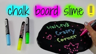 How to Make Chalkboard Slime