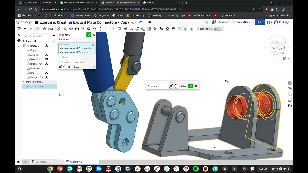 Onshape - Creating Explicit Mate Connectors