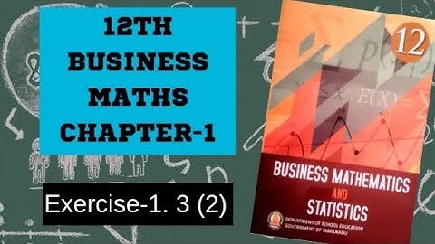 Applications of matrices and determinants 12th Business maths Chapter -1 Exercise-1.3 [2]