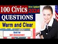 2024 (EASY Answer) USCIS Official 100 Civics Questions &amp; Answers for US Citizenship Interview 2024