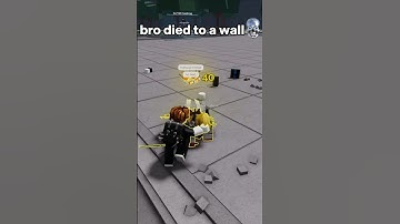 bro died to a wall #roblox #thestrongestbattlegrounds #shorts #funny #tsb