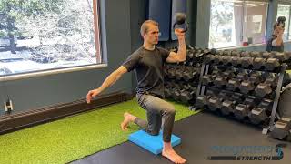 Half-Kneeling Overhead Press (Bottom Up)