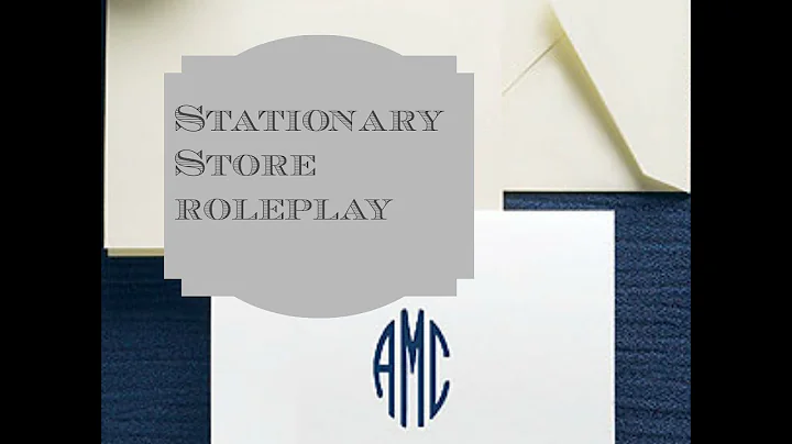 ASMR Stationary Store Clerk Roleplay (paper, typing and soft-spoken