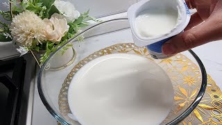 Mix the Yogurt and the milk and you will be amazed by the result. #dessert 499 screenshot 1