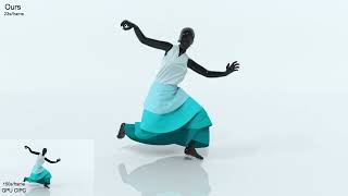 Subspace-Preconditioned GPU Projective Dynamics with Contact for Cloth Simulation screenshot 3