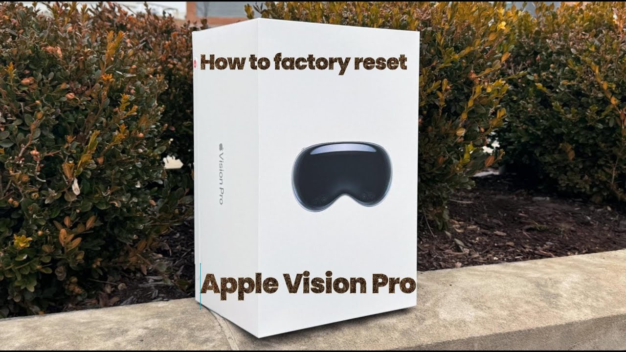 How to factory reset the Apple Vision Pro - YouTube