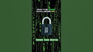 Find The Code Challenge No. 1 | Unlock The Padlock | Hidden Code Game  #codemasters #codechallenge