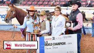 FALLON AND FLO ARE THE 2018 AQHA WORLD CHAMPIONS!