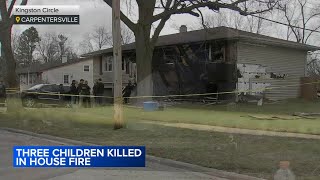 LIVE Officials provide update after 3 children killed in Carpentersville house f