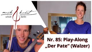 Nr. 85 - Play-Along: Filmmusik zum Mitspielen: Der Pate - Walzer #filmmusic  #playalong #violinmusic