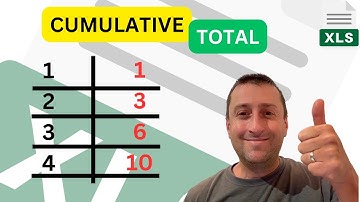 Excel - Calculate Cumulative Total - SUM or SCAN Functions