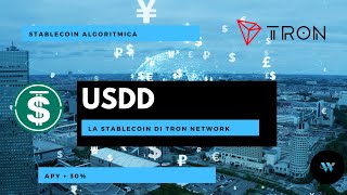 USDD Coin: ecco la stablecoin di TRON, APY al 30% !