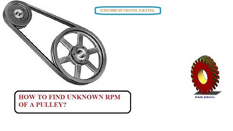 How to calculate RPM of a pulley