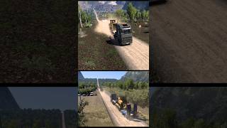 HIGH SPEED GRAVEL RUN! Scania vs Volvo Mountain Chase with Heavy Load ETS2🔥🚛😳#ets2 #truck